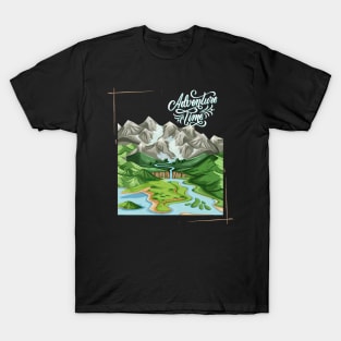 And so the adventure begins mountains nature Explore the world holidays vacation T-Shirt